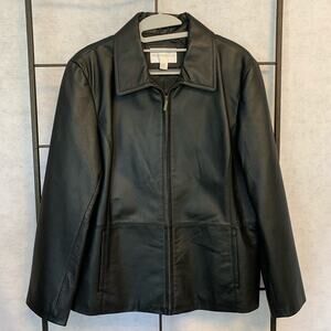 Worthington Women's Leather jacket Size‎ L